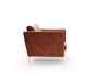 Preview: MODELL "FARINA", SESSEL IN TERRACOTTA STOFF ( ADORE, freie Farbwahl ) !