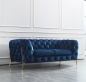 Preview: Modell "CHESTERFIELD ROYAL LONG LEGS" 2-SITZER SOFA IN STOFF SAMT PREMIUM