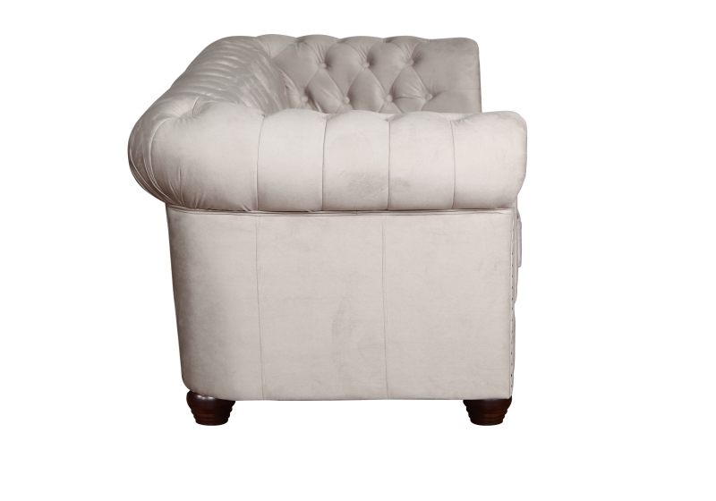 MODELL:  " CHESTERFIELD CLASSIC “  2 - SITZER SOFA IN STOFF AMORE PREMIUM *)