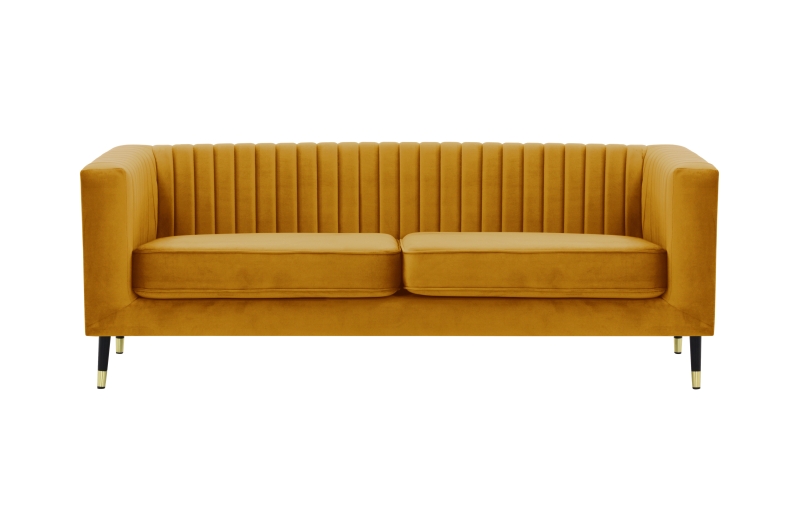 MODELL: ENYA 3 SITZER SOFA IN SAMTSTOFF „ VELOURS “ PREMIUM