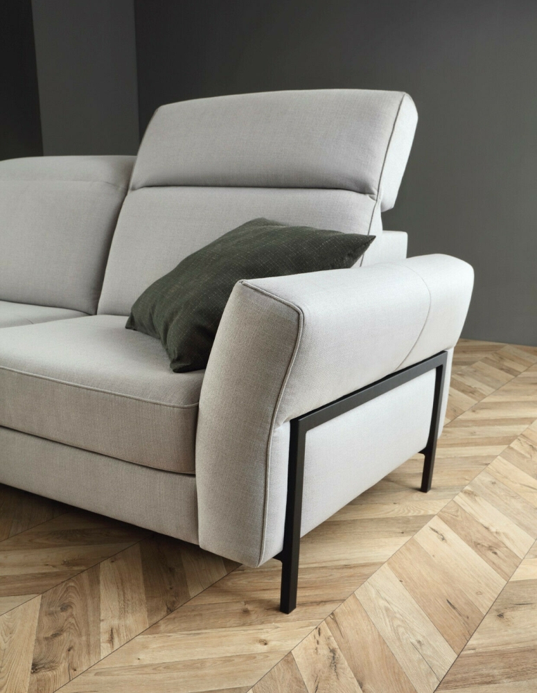 MODELL "MELLOW", ECKSOFA IN STOFF ( SOFIA , freie Farbwahl ) !