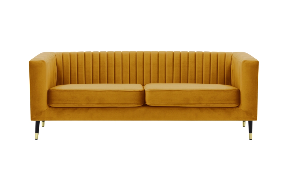 MODELL: ENYA 3 SITZER SOFA IN SAMTSTOFF „ VELOURS “ PREMIUM